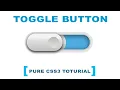 How to design animated toggle button using HTML CSS - NoJavaScript
