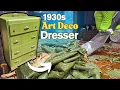 Download Lagu Barn Find Furniture: A Nasty Painted 1930s Art Deco Dresser Restoration