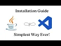 Java Installation Guide VSCode Getting Started with JAVA Easiest Way