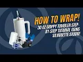 From Blank to Bold and Beautiful Step by Step Tuorial on how to Sublimate our 30oz Grippy Tumbler