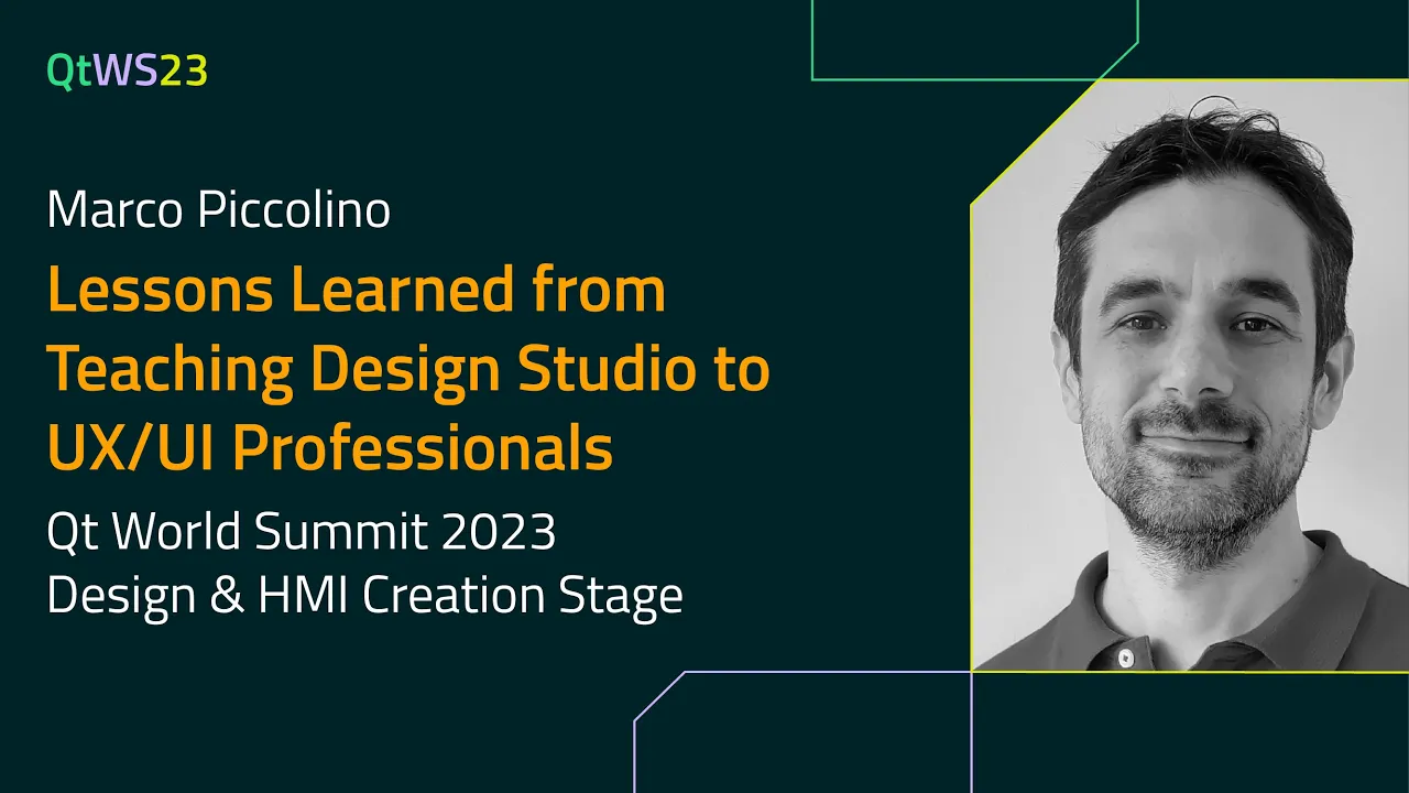 Lessons Learned from Teaching Design Studio to UX/UI Professionals with Marco Piccolino | #QtWS23