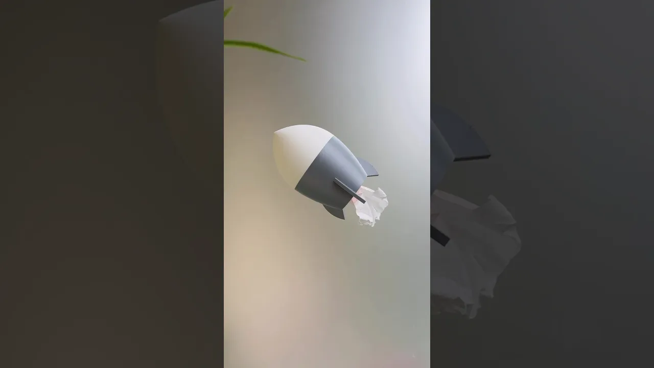 Rocket, wall mounted tissue dispenser. video thumbnail