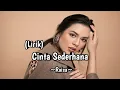 Download Lagu Raisa - Cinta Sederhana || (Lirik)
