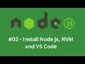 How to Install node js NVM and Visual studio code