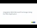 Web App:  Book a Meeting and Invite Attendees (Exchange Integration)