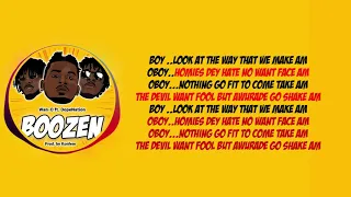 wan o ft dopenation boozen lyric video 