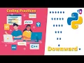 Python Downward Asterisk Pyramid Pattern - Python Pattern Programs