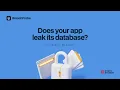 Find out if your app leaks its database free scan one URL
