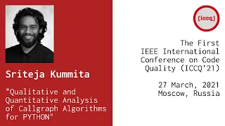 Sriteja Kummita Qualitative and Quantitative Analysis of Callgraph Algorithms for PYTHON