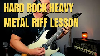 Download Classic Hard Rock Heavy Metal Riff (4-Part Rhythm Lesson) MP3