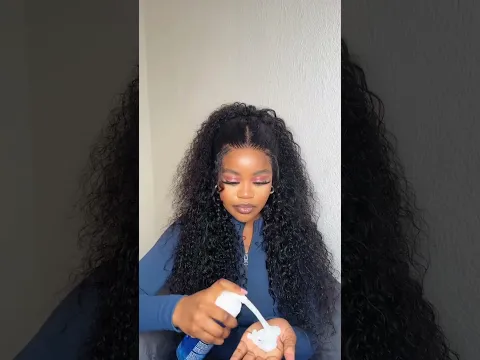 Long curly babyhair still beautiful #worldnewhair #curlyhair #lacewigtutorial #fypage#lacefrontalwig