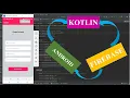 User Registration Activity in Android Studio using Kotlin Firebase