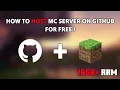 How To Host A Minecraft Server On GitHub For Free With 16GB Ram LifeTime Lamgerrxd