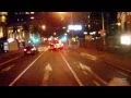 Yellow Taxi Cab driver almost causes serious accident