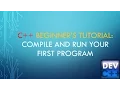 Compiling and Running your First C Program Dev C v 5 11 2016