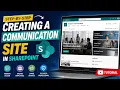 Microsoft SharePoint Tutorial for Beginners Creating a communication site