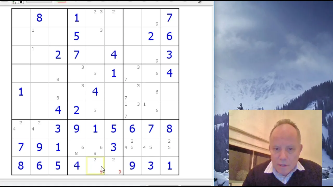 Following a Logic Chain - to defeat a 'Very Hard' sudoku