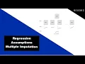 Multiple Imputation and Checking Regression Assumptions - What Data Should We Use