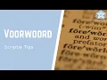Download Lagu Tips voor het VOORWOORD | Wat staat er in het VOORWOORD? | Scriptie TIPS