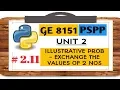 GE 8151 PSPP NOTES - 2 11 ILLUSTRATIVE PROB