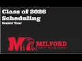 Class of 2026 Scheduling 25-26