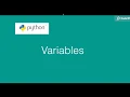 Python Basics Tutorials in Telugu for Beginners Variables in Python