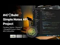 NodeJS Tutorial in Hindi Build Simple Notes API Project Node js Express js