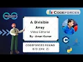 A Divisible Array Codeforces Round 873 Div 2 Codeforces DCC NIT-A