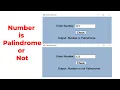 Check Number is Palindrome or not with Windows Form in C
