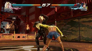 nina punishes josie tekken 7 lobby match