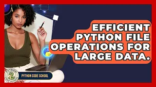Efficient Python File Operations For Large Data - Python Code School