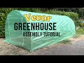 Quickest Walk-In GreenHouse Kit By Vevor Basic Simple Step By Step Assembly Tutorial Demonstration