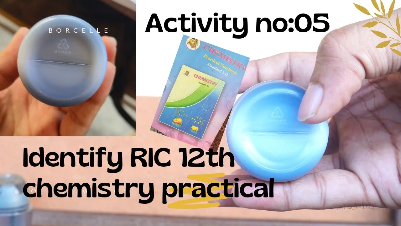 activity no 5 identify resin identification code (RIC)  || Recycle class12th chemistry #chemistry