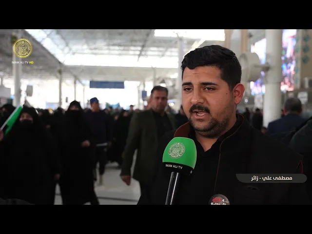 ⁣المؤمنون يحيون ذكرى شهادة السيدة فاطمة الزهراء (ع) حسب الرواية الثالثة عند مرقد أمير المؤمنين (ع)