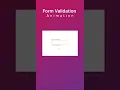 Login Form Validation with Shake Effect using HTML CSS