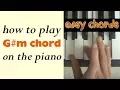 G Chord Piano - how to play G sharp minor chord on the piano