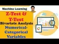 z-test t-test Bivariate Analysis for Numerical-Categorical Variables