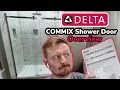 Delta COMMIX Shower Door Overview Exposed Roller