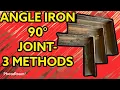 Download Lagu Joining angle iron at 90 degrees using 3 easy joint methods - cope \u0026 mitre. Welding preparation