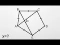 Plane geometry No Angles given Can You Solve This