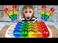 Download Lagu Monyet Bon Bon Imut mandi busa bersama teman bebek dan menangkap pencuri buah-buahan