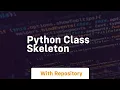 python class skeleton