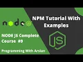 NPM Tutorial With Examples Import NPM Module in Nodejs Master Nodejs