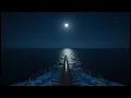 2 AM on Cruise Ship Alone with the Ocean 2 Hours Calm Waves for Sleep and Peace