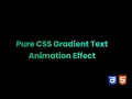 How to Create Gradient Text Animation Effect using Pure CSS - Codingscape