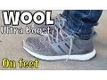 adidas Ultra Boost Wool Grey on feet