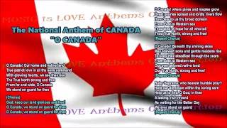 canada national anthem full version w music vocal u0026 lyrics and provinces u0026 territories flags
