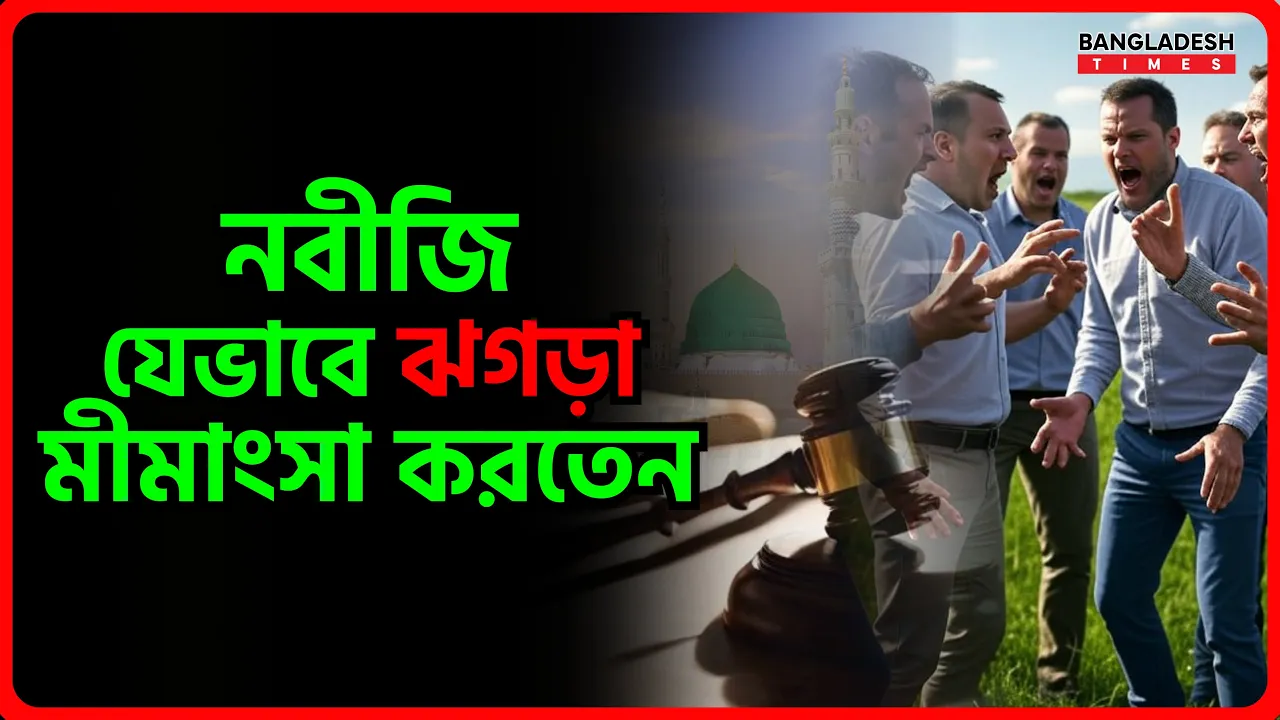 নবীজি যেভাবে ঝগড়া মীমাংসা করতেন