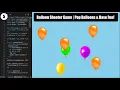 Balloon Shooting Game Easy Web Game with HTML CSS JS Pop Balloons Have Fun