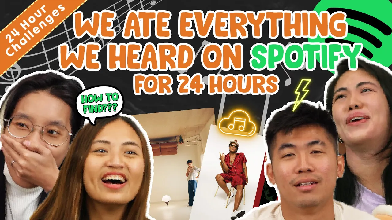 We Ate Everything We Heard On Spotify For 24 Hours!   24 Hour Challenges   EP 10